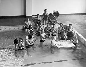 Jazz Band Playing in a Hotel Pool