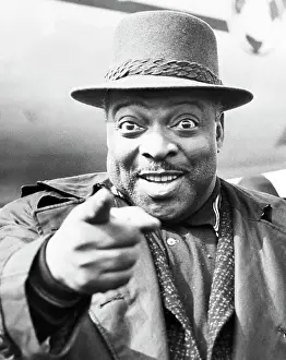 Personal Perspective Prints: Jazz Musician Count Basie Pointing to Camera