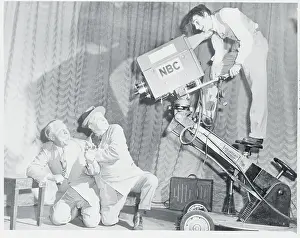 J.C. Olsen Filming Ole Olsen and Chic Johnson