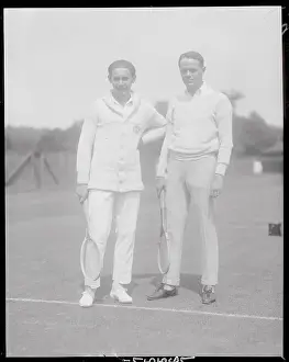 Jean Borotra with Cenuric Major
