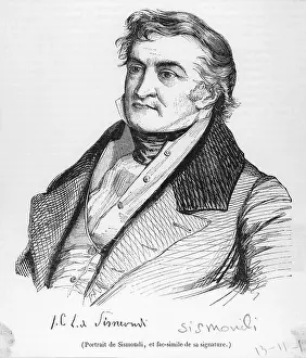 Economics Prints: Jean Charles Leonary de Sismondi