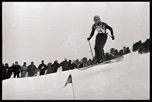 Jean-Claude Killy Zooming Down Slope