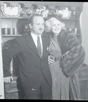 Jean Harlow Posing with Husband Harold Rosson