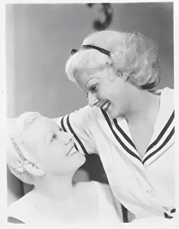 Jean Harlow Posing with Her Mother