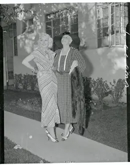 Jean Harlow Posing with Her Mother