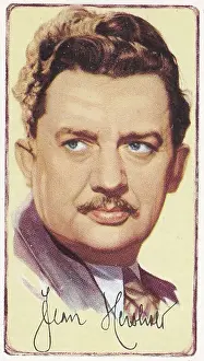 Jean Hersholt, Signed Portraits of Famous Stars, collectible Gallaher cigarette card, 1935