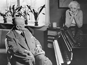 Jean Julius Christian Sibelius and Wife Sitting at Piano