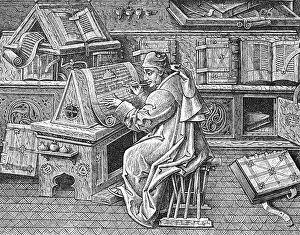 Jean Mielot Busy at Work