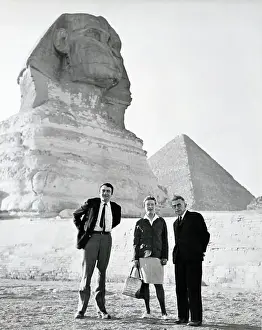 Jean-Paul Sartre and Simone de Beauvoir at Giza
