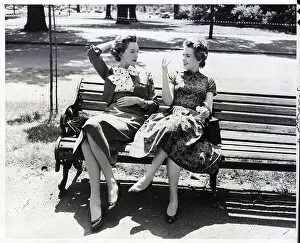 Jean Seberg and Deborah Kerr Seated