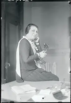 Jeanette G. Brill Speaking on Telephone