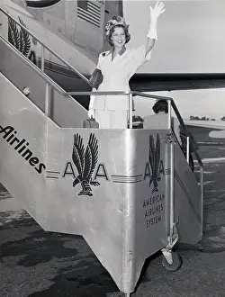 Tour Prints: Jeanette Macdonald on Airport Gangway