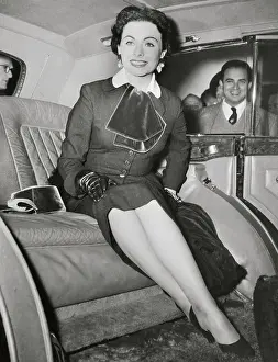 Jeanne Craine Sitting in Car