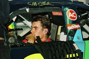 Driver Prints: Jeff Gordon In His 24 Car Prior To The Race