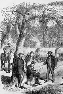 Jefferson Davis Signing Acts of Government