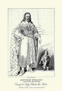 Miniature Prints: Jeffery Hudson, Dwarf to King Charles the First