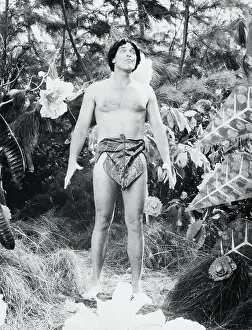 Jeffrey Hunter Wearing Fig Leaf