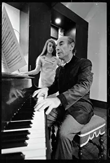 Jennifer Leinsdorf Listens while Father Plays Piano