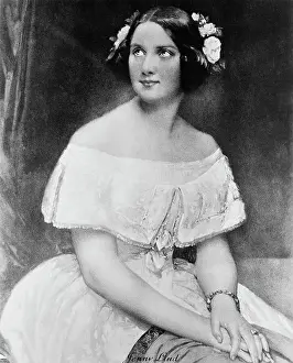 Jenny Lind in a Painted Portrait