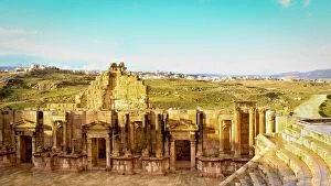 Images Dated 25th January 2016: Jerash Roman AmphiTheatre or South Theatre