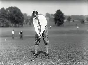 Short Hills Prints: Jerome Travers in Golfing Position