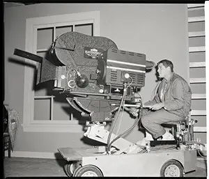 Host Prints: Jerry Lewis Behind Huge Movie Camera