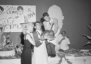 Jerry Lewis and Janet Leigh at Party