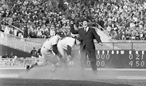 Crash Prints: Jerry Lumpe Crashing Into Mickey Mantle