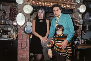 Jerry Orbach at Home with Wife and Son