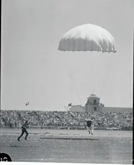 Jerry Wessling Landing During Parachuting Skill Event