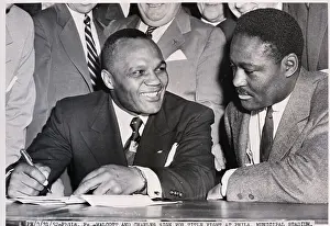 Contract Prints: Jersey Joe Walcott and Ezzard Charles