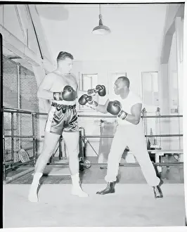 Jersey Joe Walcott Practicing