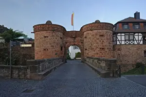 Gates Prints: Jerusalem Gate, Buedingen, Wetterau region, Hesse, Germany, Europe