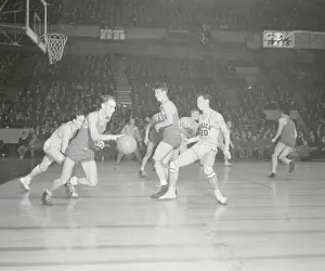 Prints of (Original Caption). Look at that Face Hoops Through Time: A Visual Journey of Basketball History: Jess Resnick Controlling the Basketball