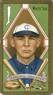 Prints of Tobacco card (from the American Tobacco Company) features baseball player Jess Tannehill, of the Chicago White Sox, 1911. (Photo by Transcendental Graphics/Getty Images) Step Back in Time with Iconic Collectible Cards: Jess Tannehill Baseball Card