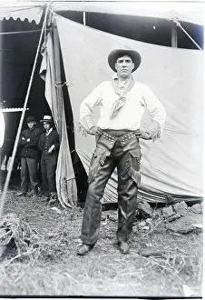 Outfit Prints: Jess Willard in Cowboy Outfit in Circus