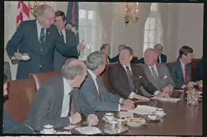 Jesse Helms and Ronald Reagan Conversing