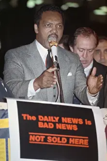 Jesse Jackson Addressing Strikers