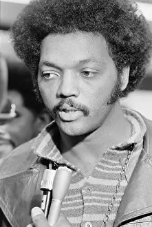 Jesse Jackson Being Interviewed at National Black Political Convention