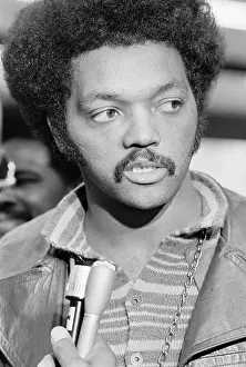 Gary Prints: Jesse Jackson Being Interviewed at National Black Political Convention