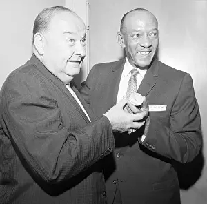 Jesse Owens Giving Medal to Jamaica
