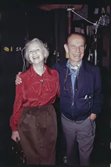 Jessica Tandy Laughing with Husband