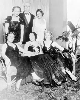 Jessie and Dorothea Livermore with Party Guests