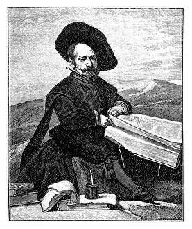 The Jester Don Diego de Acedo is one of a series of portraits of jesters at the court of Philip IV of Spain by Diego VelAazquez