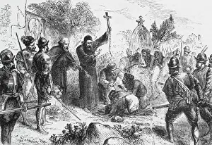 Oppression Prints: Jesuit Missionaries Forcing Indians to Convert
