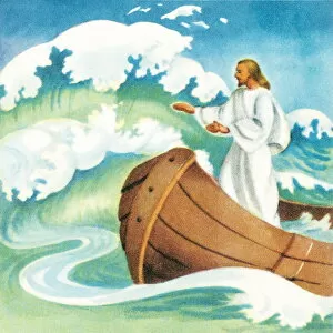Images Dated 30th September 2003: Jesus calming the waves