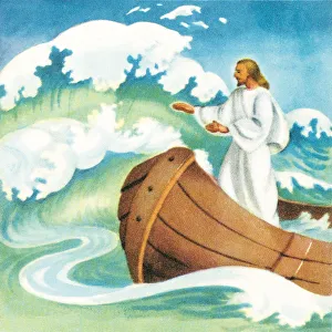 Images Dated 30th September 2003: Jesus calming the waves