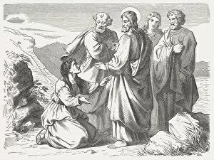 Images Dated 7th January 2012: Jesus and the Canaanite woman (Matthew 15), published in 1877