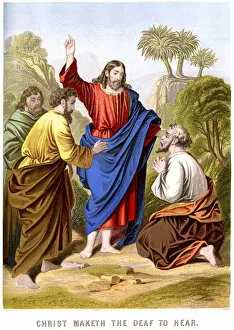 Images Dated 11th October 2011: Jesus Christ maketh the deaf to hear