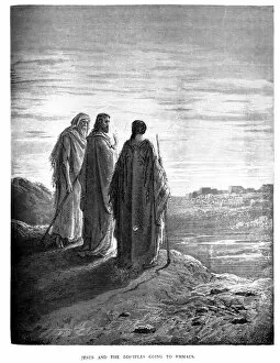 Jesus and the Disciples going to Emmaus